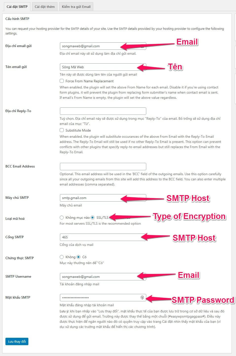 smtp-3 Cấu hình SMTP